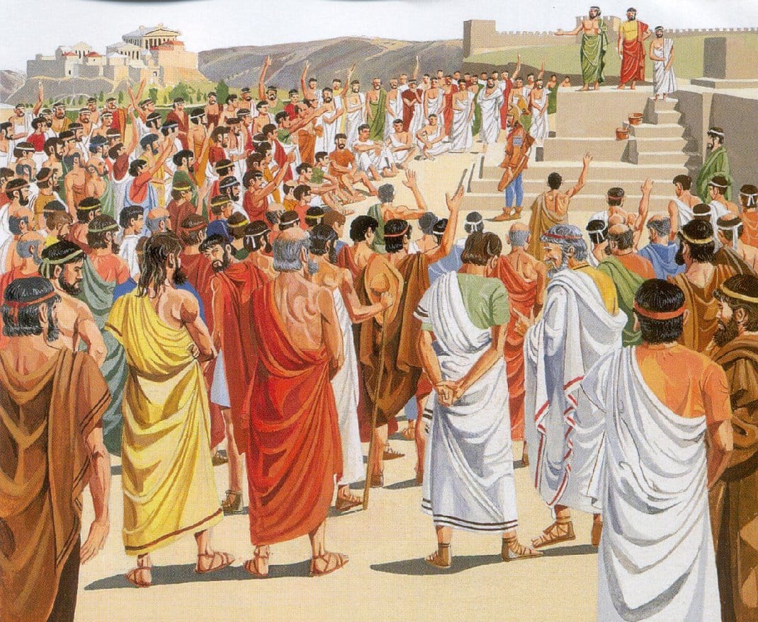 Le vote par ostracon dans l'Athènes antique